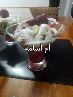 صورة لوصفة تحلية بالزبادي