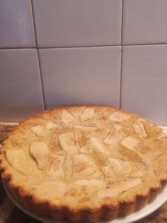 Una foto de Tarta de manzana en licuadora