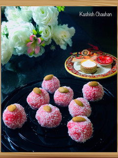A picture of Coconut Ladoo 🥥.