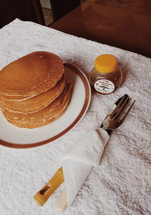 A picture of Vanilla pancakes.