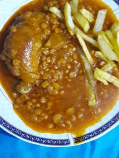 عکسی از دستور خورشت قیمه با مرغ