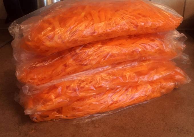 Заморозка моркови на зиму