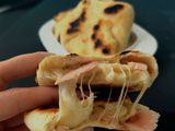 Pancitos caseros rellenos de jamón y queso, al sartén 🍳