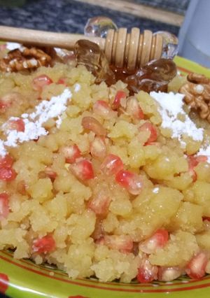 صورة لوصفة طمينة الرمان والعسل طمينة الحرث ناس بكري باش يجي عام الخير