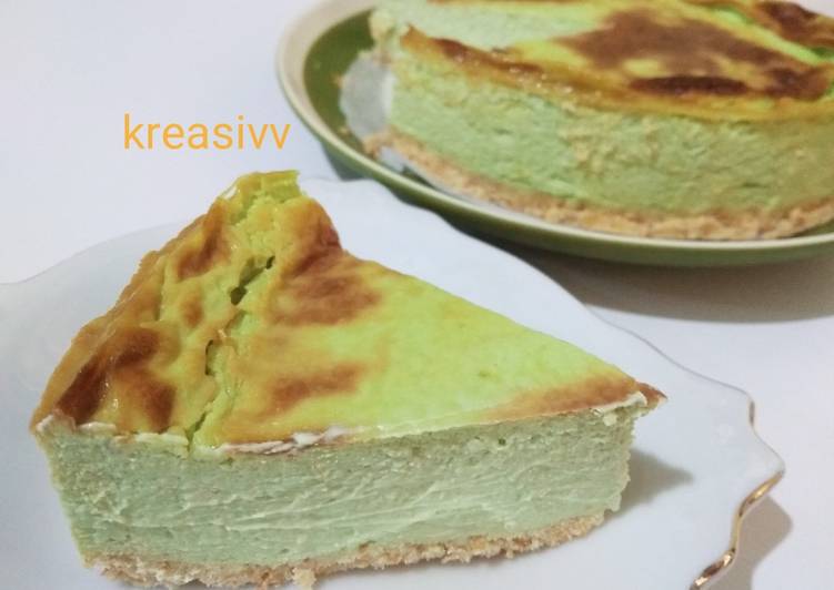 Bagaimana Membuat Baked lime cheesecake #keto friendly Anti Gagal