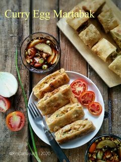 Foto resep Martabak Telur Kari (Curry Egg Martabak)