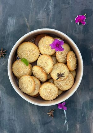 عکسی از دستور کوکی کنجدی