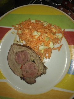 Una foto de Colita de cuadril rellena de chorizo