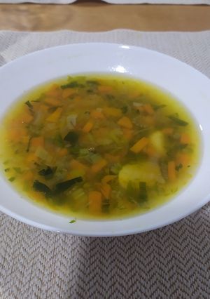 Una foto de La sopa de verdura