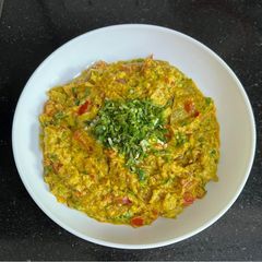 A picture of Vaghareli Lasaniya (Green Garlic) Rotli.