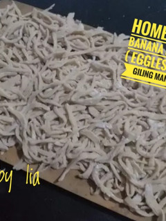 Foto resep Homemade Banana Noodles (Egless dan Giling Manual)