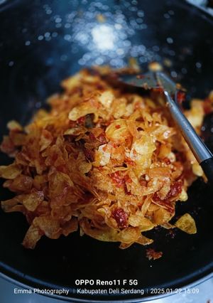 Foto resep Keripik kentang sambel pedas manis