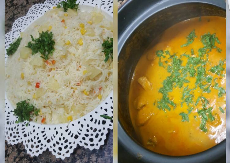 دجاج بالزبده ورز بالاناناس