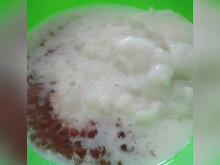 Langkah Mudah untuk Menyiapkan Bubur mutiara + sumsum Kekinian