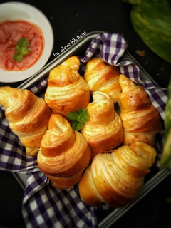 Foto resep Croissant isi sosis ---no korsvet---