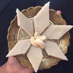 A picture of Kaju katli.