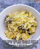 Creamy Small Shells Pasta with Corn & Roasted Lamb