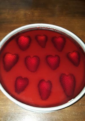 Hình của món Bánh dâu pho mai kg dùng oven..