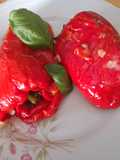 Peperoni ripieni cotti in padella