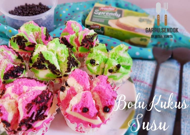 Resep 97. Bolu Kukus Susu Anti Gagal