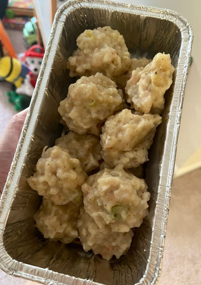 Foto resep Somay Ayam Udang Bumbu Kacang Peanut Butter Instant Pot