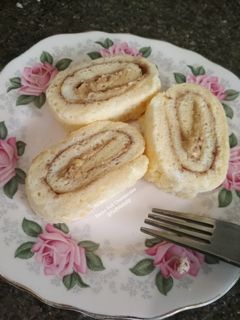 Foto resep Swiss roll cheesecake (gluten-free & 2 telur)