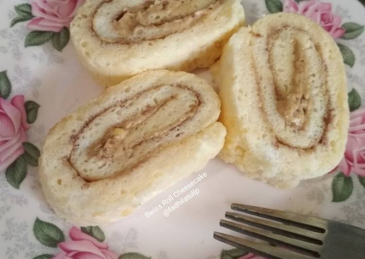 Resep Swiss roll cheesecake (gluten-free &amp; 2 telur) yang Sempurna