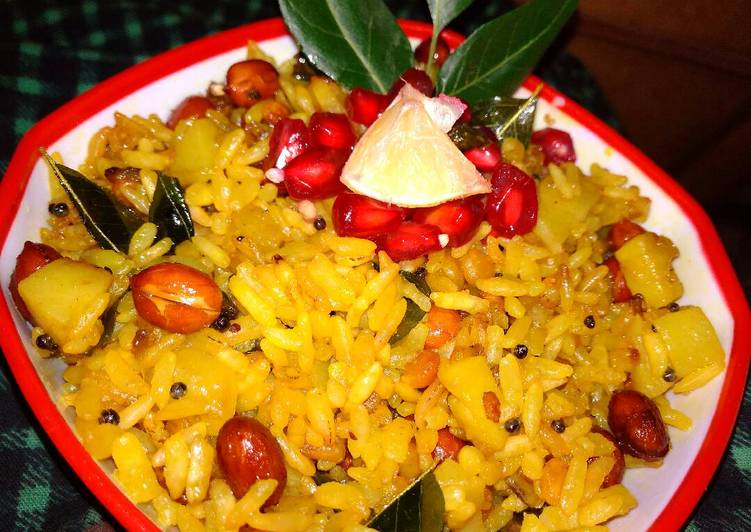 Recipe of Homemade Laiya poha ya puffed rice poha ya murmura poha