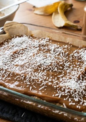 Una foto de Barritas de Avena, Banana y Coco
