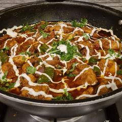 A picture of Patiala chicken.