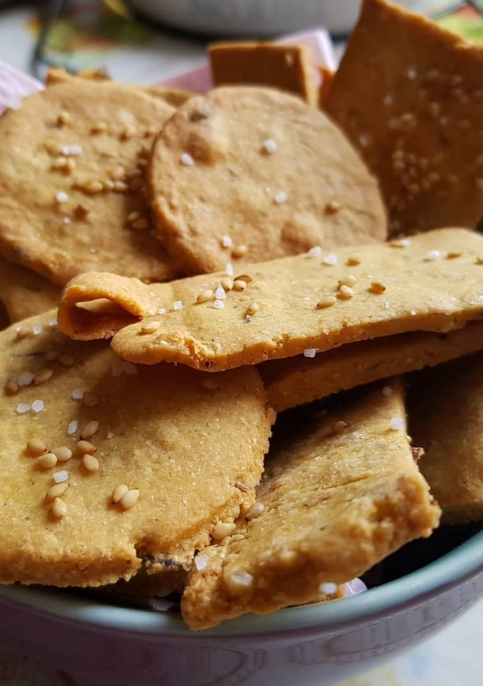 Una foto de Galletas con harina de garbanzos y zaatar