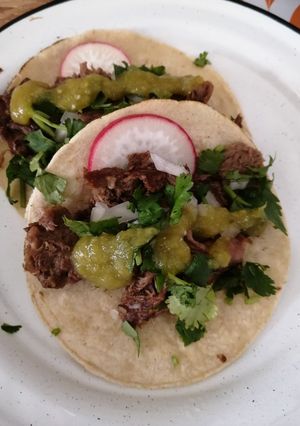 A picture of Beef Tongue for Tacos in Slow Cooker.