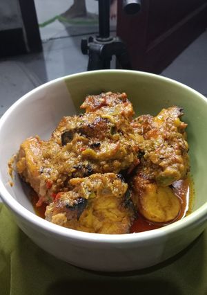 Foto resep Ayam panggang santan