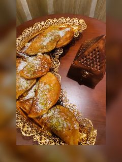 صورة لوصفة قطايف بالقشطة :-