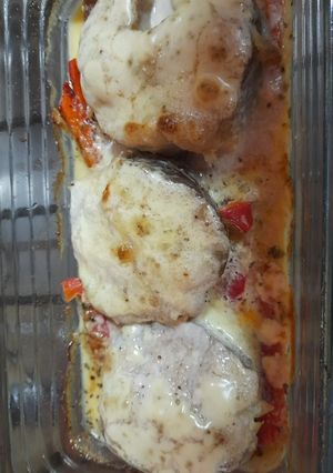 Una foto de Atún en trozos a la crema