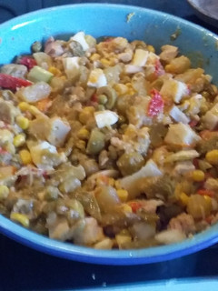 Una foto de Ensalada de judías verdes con patatas y huevos cocidos
