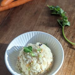 A picture of Carrot Upma.