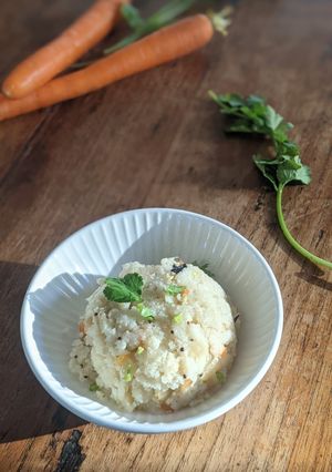 A picture of Carrot Upma.
