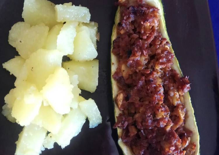 Recipe of Homemade Stuffed Zucchini