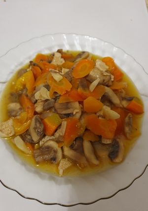 Foto resep Tumis jamur dan wortel