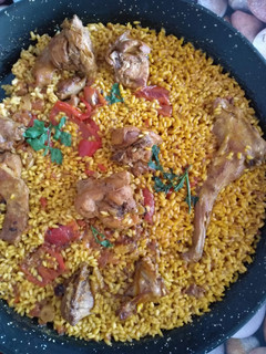 Una foto de Arroz y conejo