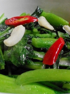 蒜炒油菜 的食譜成品照片
