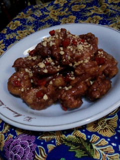 Foto resep Spicy Caramel Chicken Popcorn