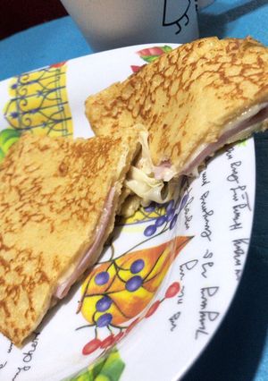 Una foto de Panqueques de avena rellenos