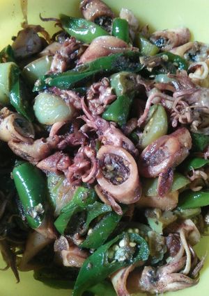 Foto resep Tumis cumi asin