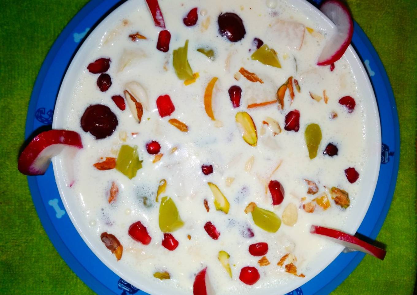 Creme kesar Friut salad