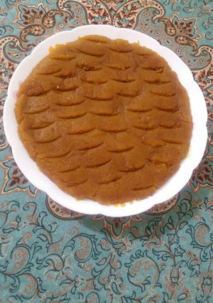 عکسی از دستور حلوا به روش مامان بزرگ