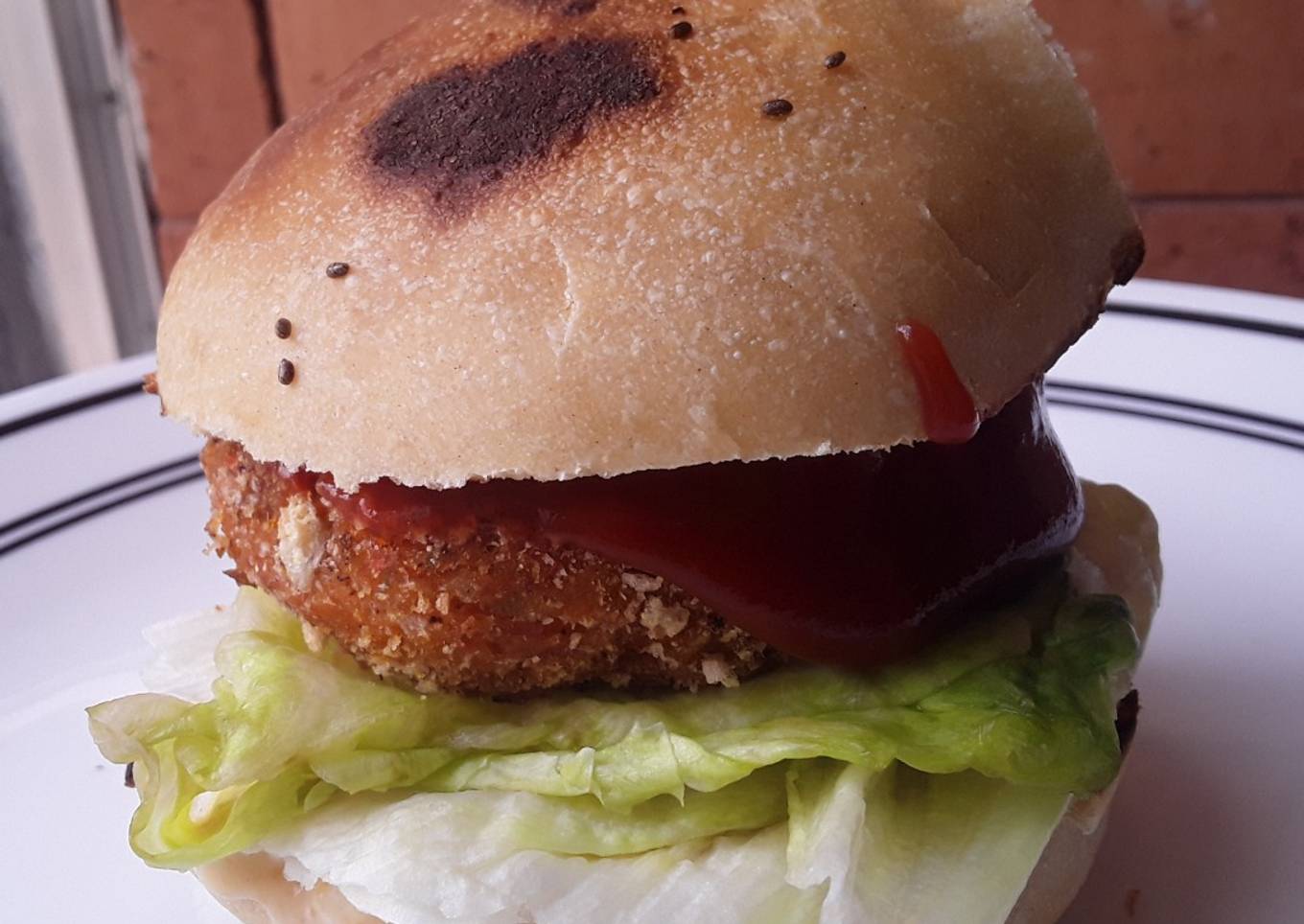 Sándwich de Croquetas de calabaza🎃 con queso🧀!!!