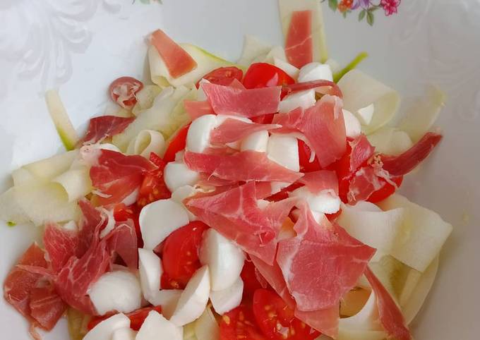 🌺Salade de tagliatelles de courgettes 🌺