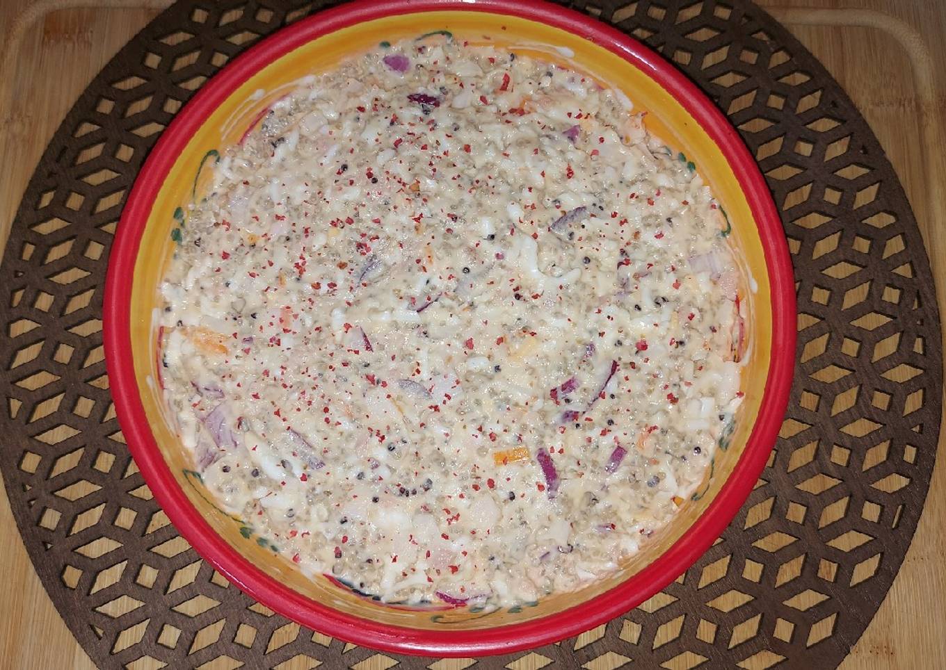 Ensaladilla de arroz y quinoa low carb